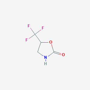 molecular formula C4H4F3NO2 B8627736 5-(trifluoromethyl)-1,3-oxazolidin-2-one 