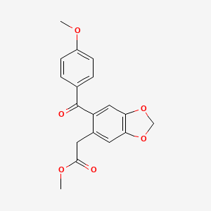 Methyl 2-(4-Methoxybenzoyl)-4,5-methylenedioxyphenylacetate