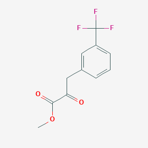 molecular formula C11H9F3O3 B8627758 Methyl 2-oxo-3-[3-(trifluoromethyl)phenyl]propanoate 