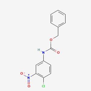 molecular formula C14H11ClN2O4 B8627787 benzyl N-(4-chloro-3-nitrophenyl)carbamate 