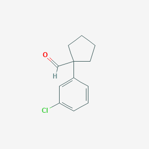 1-(3-Chlorophenyl)cyclopentanecarbaldehyde