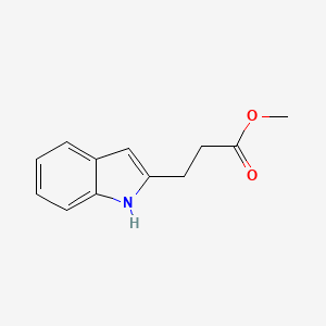molecular formula C12H13NO2 B8627839 methyl 3-(1H-indol-2-yl)propanoate 