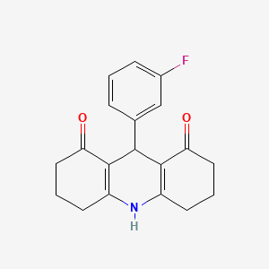 9-(3-fluorophenyl)-3,4,6,7,9,10-hexahydro-1,8(2H,5H)-acridinedione