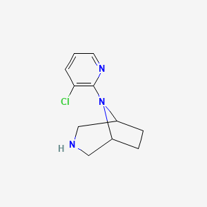molecular formula C11H14ClN3 B8627852 8-(3-Chloropyridin-2-yl)-3,8-diazabicyclo[3.2.1]octane CAS No. 824982-32-3