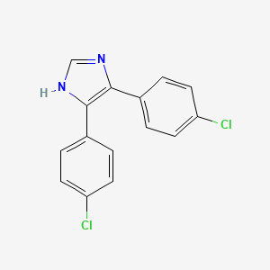 molecular formula C15H10Cl2N2 B8627899 4,5-Bis(4-chlorophenyl)-1H-imidazole CAS No. 68240-86-8