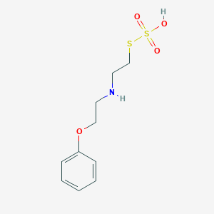 molecular formula C10H15NO4S2 B086279 2-(2-Sulfosulfanylethylamino)ethoxybenzene CAS No. 1085-52-5