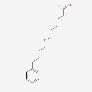 molecular formula C16H24O2 B8627911 6-(4-Phenylbutoxy)hexanal 