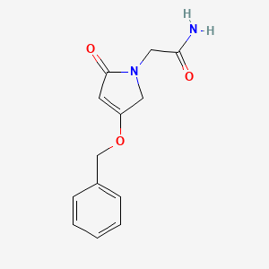 2-[4-(Benzyloxy)-2-oxo-2,5-dihydro-1H-pyrrol-1-yl]acetamide