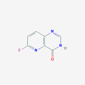molecular formula C7H4FN3O B8628193 6-fluoro-3H-pyrido[3,2-d]pyrimidin-4-one 