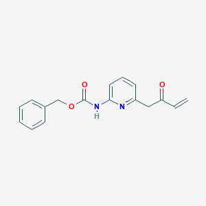 molecular formula C17H16N2O3 B8628287 benzyl N-[6-(2-oxobut-3-enyl)pyridin-2-yl]carbamate 