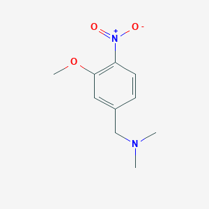 molecular formula C10H14N2O3 B8628291 1-(3-Methoxy-4-nitrophenyl)-N,N-dimethylmethanamine 