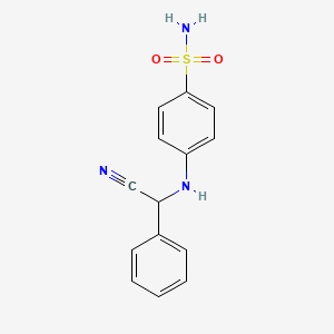 4-{[Cyano(phenyl)methyl]amino}benzene-1-sulfonamide