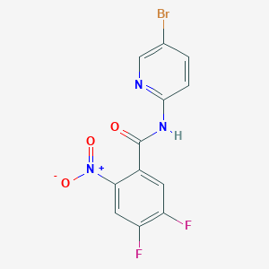 N-(5-bromo-pyridin-2-yl)-4,5-difluoro-2-nitro-benzamide