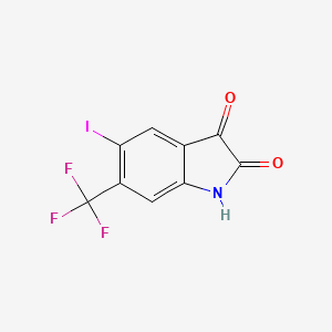 1H-Indole-2,3-dione, 5-iodo-6-(trifluoromethyl)-