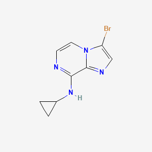3-Bromo-N-cyclopropylimidazo[1,2-a]pyrazin-8-amine