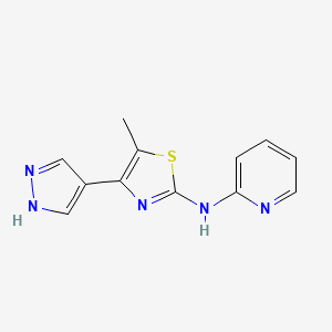 5-methyl-4-(1H-pyrazol-4-yl)-N-(pyridin-2-yl)thiazol-2-amine