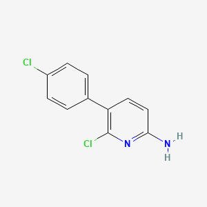 6-Chloro-5-(4-chlorophenyl)pyridin-2-amine