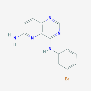 4-N-(3-bromophenyl)pyrido[3,2-d]pyrimidine-4,6-diamine