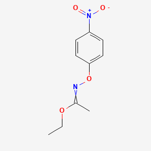 molecular formula C10H12N2O4 B8628825 Ethyl N-(4-nitrophenoxy)ethanimidate CAS No. 83077-00-3