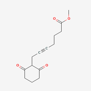 Methyl 7-(2,6-dioxocyclohexyl)hept-5-ynoate