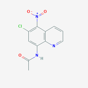8-Acetamido-6-chloro-5-nitroquinoline
