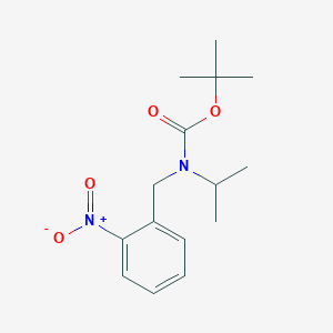 molecular formula C15H22N2O4 B8628916 Isopropyl-(2-nitro-benzyl)-carbamic acid tert-butyl ester 