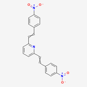 Pyridine, 2,6-bis[2-(4-nitrophenyl)ethenyl]-