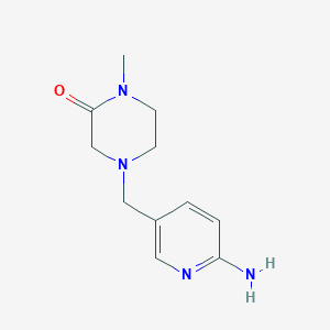 4-(6-Amino-pyridin-3-ylmethyl)-1-methyl-piperazin-2-one