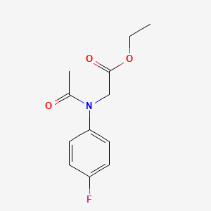 ethyl 2-[N-(4-fluorophenyl)acetamido]acetate