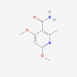 molecular formula C9H12N2O3 B8628962 4,6-Dimethoxy-2-methyl-nicotinamide 