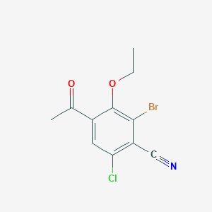 4-Acetyl-2-bromo-6-chloro-3-ethoxybenzonitrile