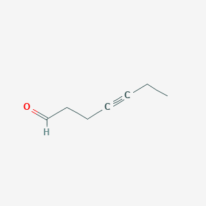 molecular formula C7H10O B8628993 Hept-4-ynal CAS No. 21891-36-1