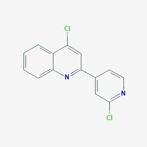 molecular formula C14H8Cl2N2 B8629003 4-Chloro-2-(2-chloro-pyridin-4-yl)-quinoline 