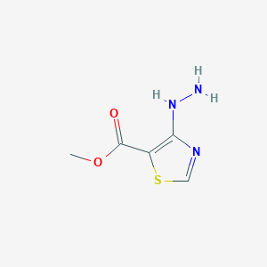 molecular formula C5H7N3O2S B8629026 4-Hydrazinothiazole-5-carboxylic acid methyl ester 