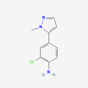 2-Chloro-4-(1-methyl-1H-pyrazol-5-yl)aniline
