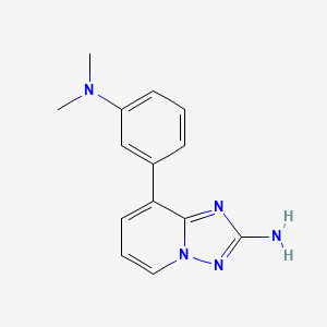 8-(3-Dimethylamino-phenyl)-[1,2,4]triazolo[1,5-a]pyridin-2-ylamine