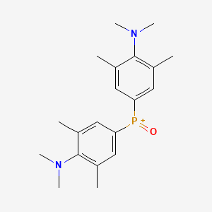 molecular formula C20H28N2OP+ B8629055 Bis[4-(dimethylamino)-3,5-dimethylphenyl](oxo)phosphanium CAS No. 130948-54-8