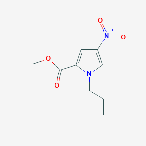 molecular formula C9H12N2O4 B8629208 methyl N-propyl-4-nitro-2-pyrrolecarboxylate CAS No. 166182-93-0