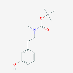 molecular formula C14H21NO3 B8629271 tert-butyl N-[2-(3-hydroxyphenyl)ethyl]-N-methylcarbamate 