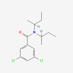 molecular formula C15H21Cl2NO B8629299 N,N-Di(butan-2-yl)-3,5-dichlorobenzamide CAS No. 27891-23-2