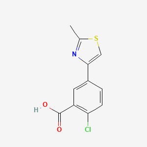 2-Chloro-5-(2-methyl-1,3-thiazol-4-yl)benzoic acid