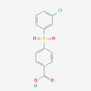 molecular formula C13H9ClO4S B8629539 4-(3-Chlorophenyl)sulfonylbenzoic acid CAS No. 7402-73-5