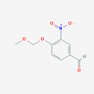 molecular formula C9H9NO5 B8629565 4-Methoxymethoxy-3-nitrobenzaldehyde 