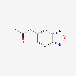molecular formula C9H8N2O2 B8629670 1-(2,1,3-Benzoxadiazol-5-yl)propan-2-one 