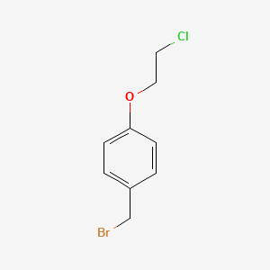 molecular formula C9H10BrClO B8629716 1-(Bromomethyl)-4-(2-chloroethoxy)benzene CAS No. 198481-13-9