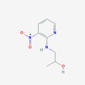 molecular formula C8H11N3O3 B8629717 1-[(3-Nitro-2-pyridinyl)amino]-2-propanol CAS No. 50503-14-5