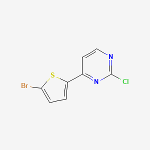 molecular formula C8H4BrClN2S B8629723 4-(5-Bromo-2-thienyl)-2-chloropyrimidine 