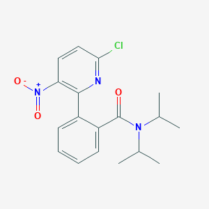 molecular formula C18H20ClN3O3 B8629739 2-(6-chloro-3-nitropyridin-2-yl)-N,N-di(propan-2-yl)benzamide 