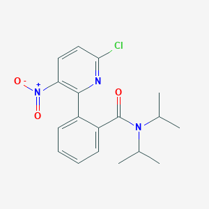 molecular formula C18H20ClN3O3 B8629739 2-[6-Chloro-3-nitropyridin-2-yl]-N,N-diisopropylbenzamide 