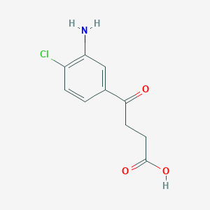 molecular formula C10H10ClNO3 B8629746 3-(3-Amino-4-chlorobenzoyl)propionic acid 